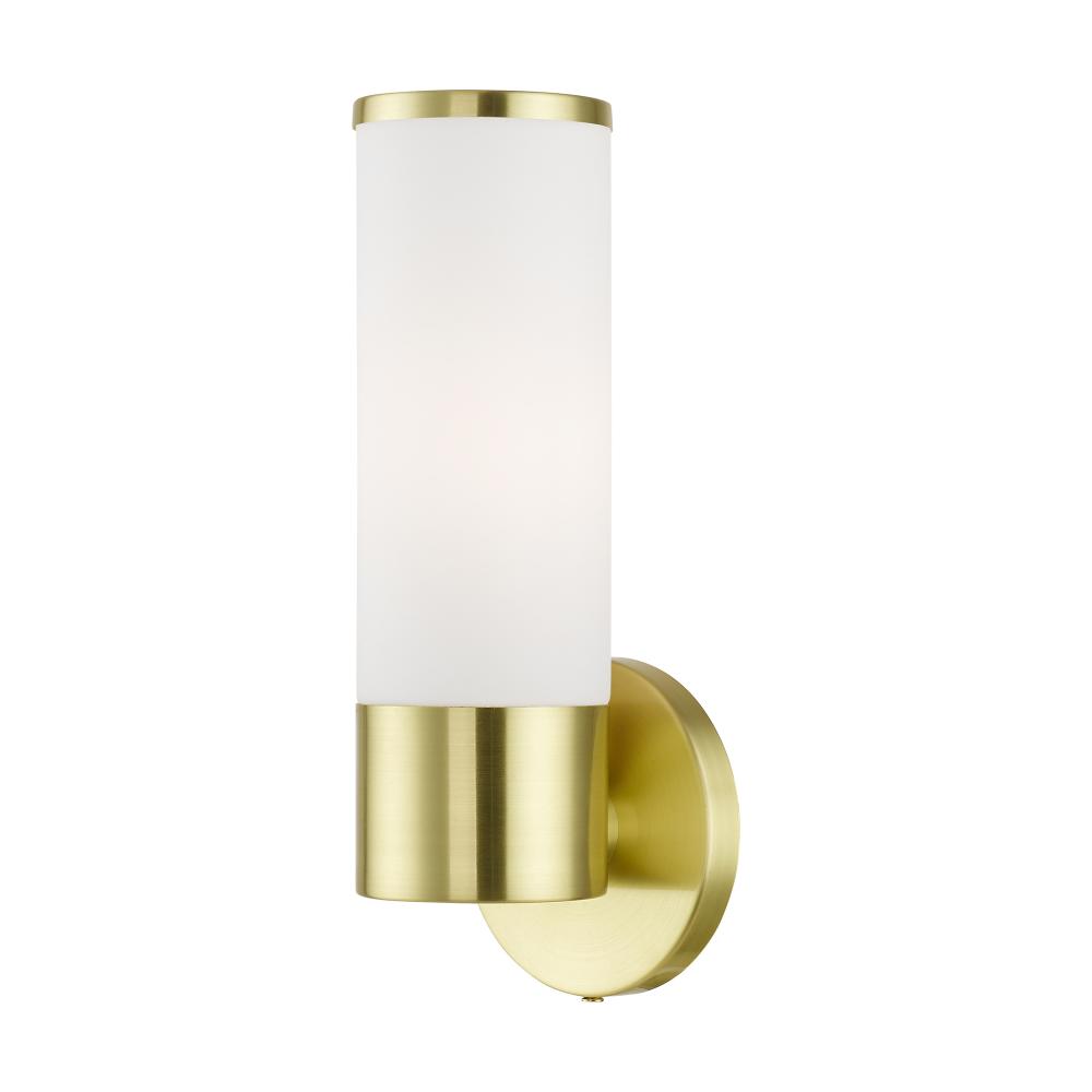 1 Light Satin Brass ADA Single Sconce