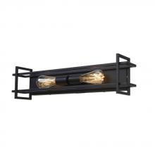 Avista Lighting Inc A4724BK - Avista Korson 24" 2- Light Black Vanity Wall Light