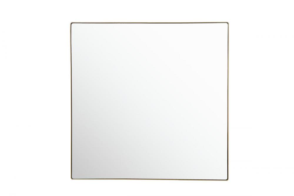 Kye 40x40 Rounded Square Wall Mirror - Gold