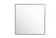 Varaluz 407A04BL - Kye 30x30 Rounded Square Wall Mirror - Black