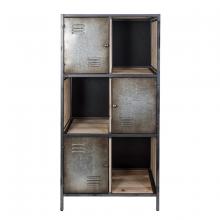 Varaluz 4FST0201 - Jayce Rustic Cube Locker Bookcase