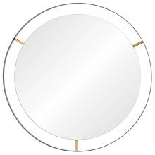 Varaluz 610000 - Framed 20-In Round Wall Mirror - Black
