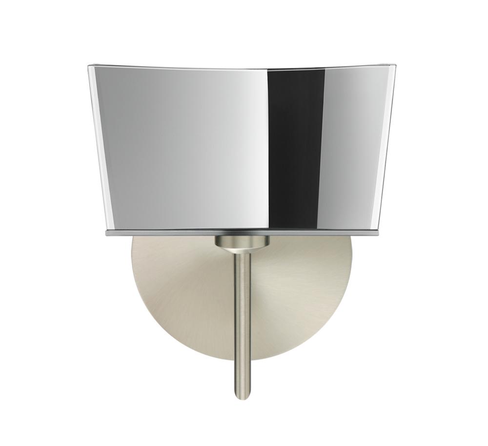 Besa Groove Wall 1SW Mirror-Frost Satin Nickel 1x5W LED