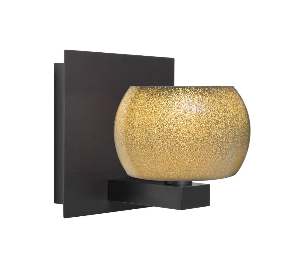 Besa, Keno Vanity, Gold Sand, Bronze Finish, 1x60W Halogen