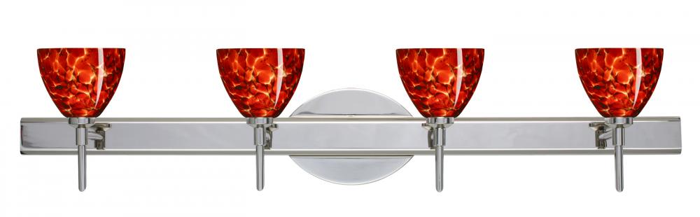 Besa Divi Wall 4SW Garnet Chrome 4x5W LED