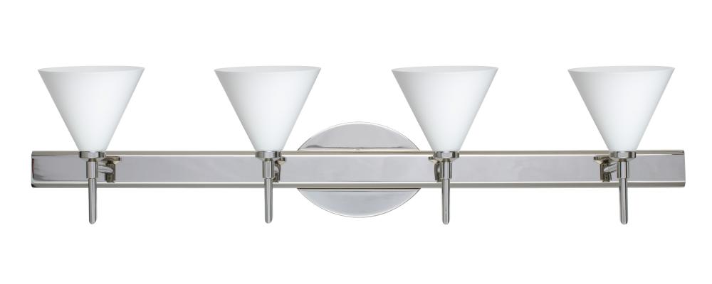 Besa Wall Kani Chrome Opal Matte 4x5W LED