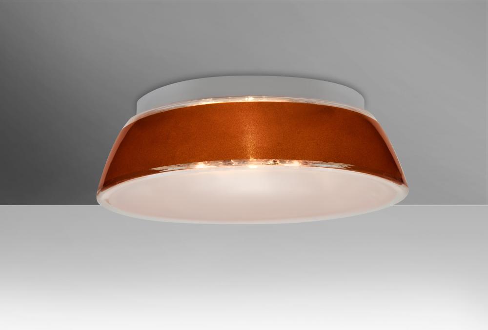 Besa, Pica 14 Ceiling, Tan Sand, 2x10W Replaceable LED