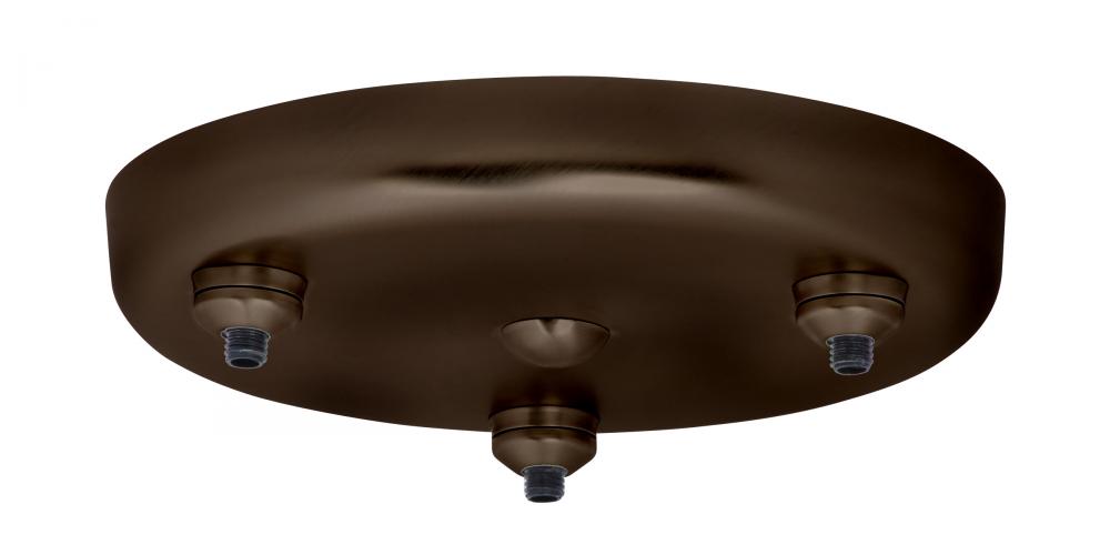 Besa 3-Light Round Canopy Bronze