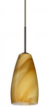 Besa Lighting 1BT-1509HN-LED-BR - Besa Chrissy Pendant Bronze Honey 1x9W LED