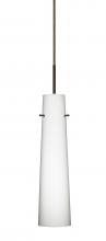 Besa Lighting 1BT-567407-BR - Besa Camino Pendant Bronze Opal Matte 1x40W Halogen