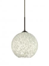 Besa Lighting 1JC-COCO819-BR - Besa Coco 8 Pendant, Carrera, Bronze Finish, 1x60W Medium Base