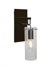 Besa Lighting 1WP-JUNI10CL-BR - Besa Juni 10 Wall Pendant, Clear Bubble, Bronze Finish, 1x60W Medium Base