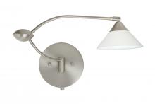 Besa Lighting 1WU-117607-SN - Besa Wall Kona Satin Nickel White 1x50W Halogen Gy6.35