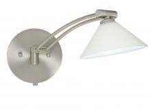 Besa Lighting 1WW-117607-SN - Besa Wall Kona Satin Nickel White 1x50W Halogen Gy6.35