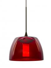 Besa Lighting 1XC-SPURRD-BR - Besa Spur Cord Pendant, Red, Bronze Finish, 1x35W Halogen