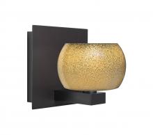 Besa Lighting 1WF-KENOGD-BR - Besa, Keno Vanity, Gold Sand, Bronze Finish, 1x60W Halogen