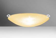 Besa Lighting 8419GD-MED-WH - Besa Ceiling Sonya 17 White Gold Glitter 3x100W A19