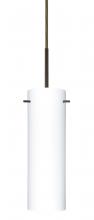 Besa Lighting B-493007-MED-BR - Besa Copa Pendant For Multiport Canopy Bronze Opal Matte 1x40W B10 Medium Base