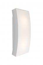 Besa Lighting BILLOW15-SL - Besa, Billow 15 Outdoor Sconce, Opal/Silver, Silver Finish, 2x60W Medium Base