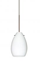 Besa Lighting XP-171307-BR - Besa Pendant Pera 6 Bronze Opal Matte 1x50W Halogen