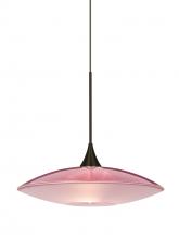 Besa Lighting XP-6294RD-BR - Besa Pendant Spazio Bronze Red/Frost 1x50W Halogen