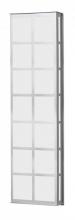 Besa Lighting BREE38-WA-LED-BA - Besa Outdoor Bree 38 Brushed Aluminum White Acrylic 3x11W LED