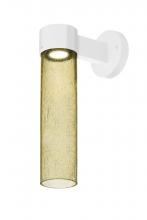Besa Lighting JUNI16GD-WALL-LED-WH - Besa, Juni 16 Outdoor Sconce, Gold Bubble, White Finish, 1x4W LED