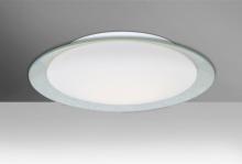 Besa Lighting TUCA19SFC-LED - Besa, Tuca 19 Ceiling, Opal/Silver Foil,  Finish, 1x24W LED