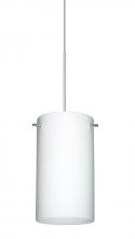 Besa Lighting X-440407-SN - Besa Stilo 7 Pendant for Multiport Canopy Satin Nickel Opal Matte 1x50W Halogen