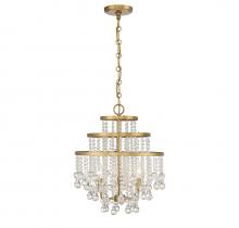 Savoy House 1-1865-3-322 - Luna 3-Light Mini Chandelier in Warm Brass