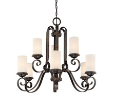 Savoy House 1-6651-9-188 - Nine Light Tortuga Finish Candle Chandelier