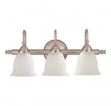 Savoy House 8-1062-3-SN - ***GLASS SOLD SEPARATELY***Brunswick 3-Light Bathroom Vanity Light in Satin Nickel