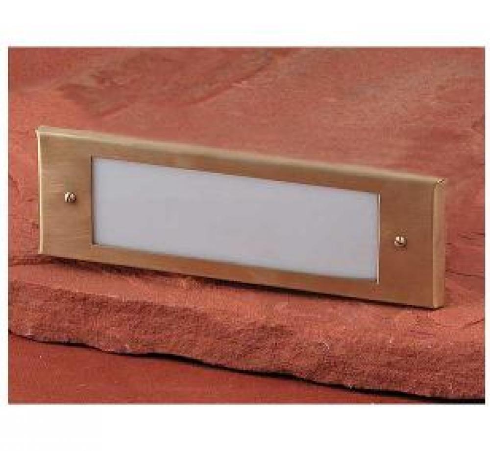 STEP LIGHT LED BRASS 120V BRASS FINISH