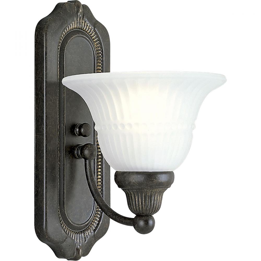 One Light Forged Bronze Bathroom Sconce