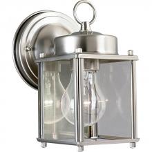 Progress P5607-09 - Flat Glass Lantern One-Light Wall Lantern