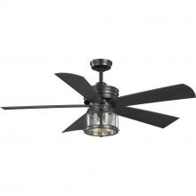Progress P250011-171-WB - Midvale Collection 5-Blade Blistered Iron 56-Inch AC Motor Coastal Ceiling Fan