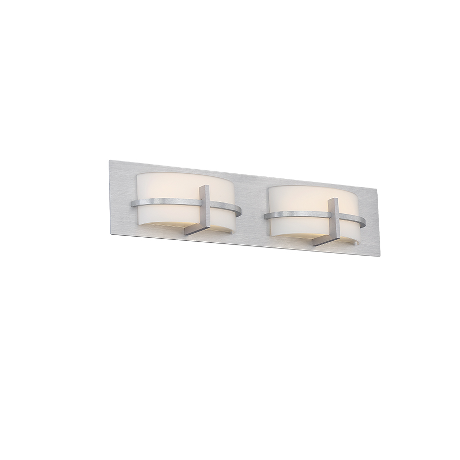 Compass 22in LED Bathroom Vanity & Wall Light 3000K in Brushed Aluminum