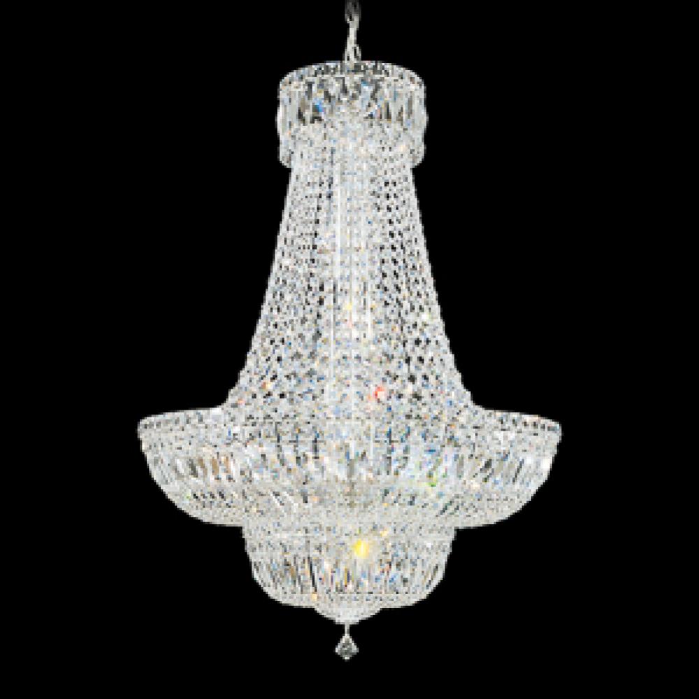 Petit Crystal Deluxe 23 Light 110V Chandelier in Silver with Clear Crystals From Swarovski®