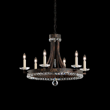 Schonbek 1870 ER1006N-48S - Early American 6 Lights 110V Chandelier in Antique Silver with Clear Crystals from Swarovski