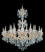 Schonbek 1870 5013-27 - La Scala 24 Light 120V Chandelier in Parchment Gold with Clear Heritage Handcut Crystal