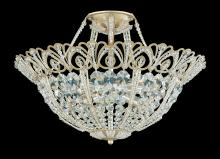 Schonbek 1870 9843-22R - Rivendell 9 Light 120V Semi-Flush Mount in Heirloom Gold with Clear Radiance Crystal