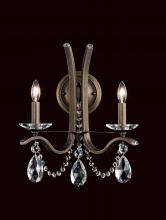 Schonbek 1870 VA8332N-26H - Vesca 2 Light 120V Wall Sconce in French Gold with Clear Heritage Handcut Crystal