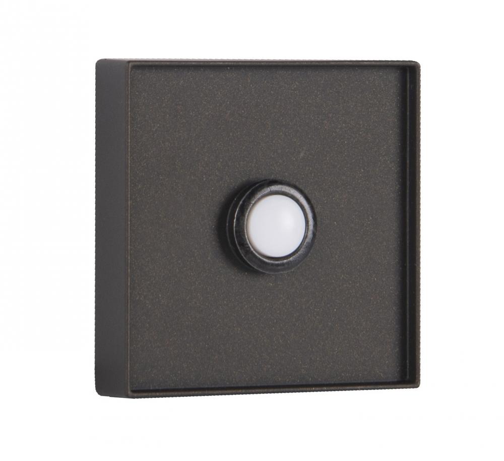 Recessed Mount LED Lighted Push Button in Espresso