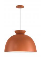 Craftmade 59192-BCY - Ventura Dome 1 Light Pendant in Baked Clay