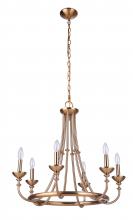 Craftmade 53726-SB - Marlowe 6 Light Chandelier in Satin Brass