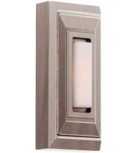 Craftmade PB5007-AP - Surface Mount LED Lighted Push Button, Stepped Rectangle in Antique Pewter