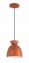 Craftmade 59191-BCY - Ventura Dome 1 Light Mini Pendant in Baked Clay