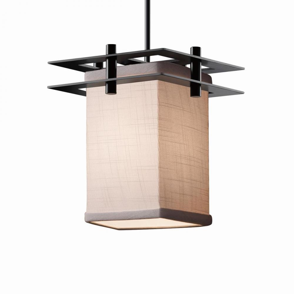 Metropolis 1-Light Small Pendant (2 Flat Bars)