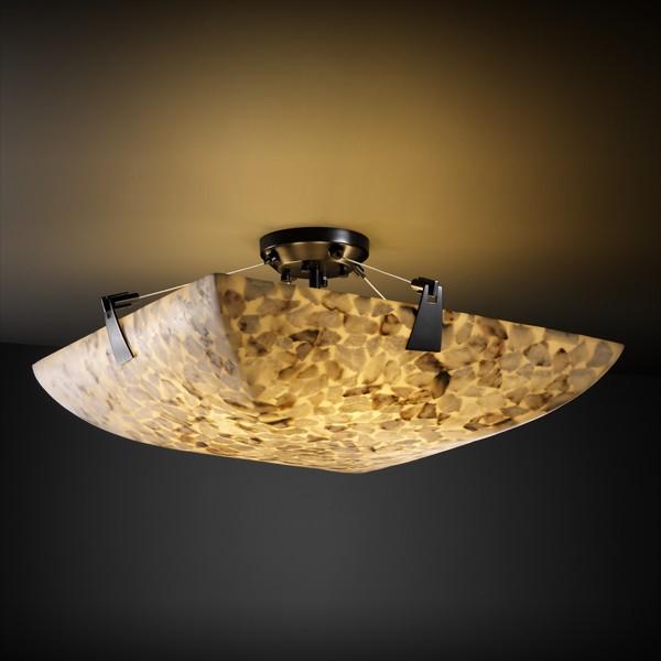 18" LED Semi-Flush Bowl w/ Tapered Clips