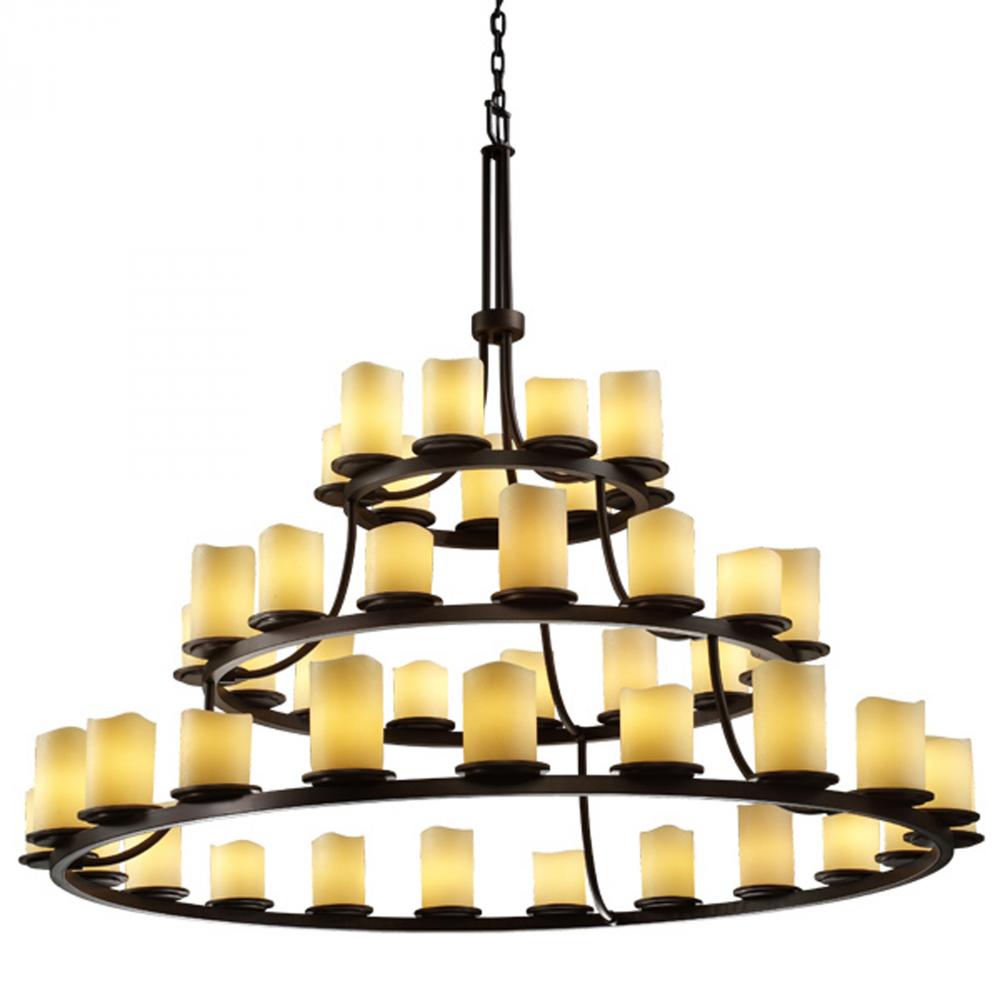 Dakota 45-Light 3-Tier Ring Chandelier